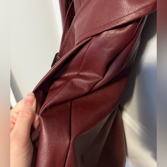 COPY - Vici- Valentin Pocketed Faux Leather Trench Coat - Picture 9 of 12